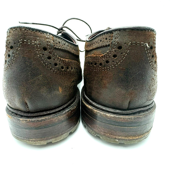 ALLEN EDMONDS Men\'s 9 D McTavish Lace Up Suede Brown Waterproof Wingtip Shoes‎ main image 9
